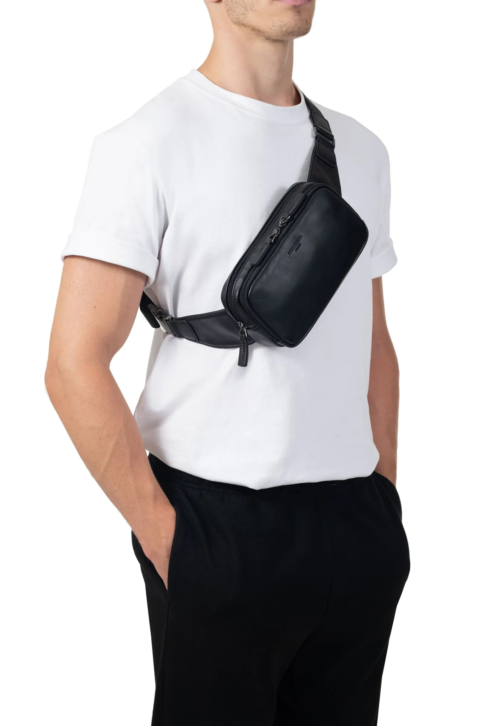 Hexagona Shoulder Bag & Belt Bag<Belt bag - Leather