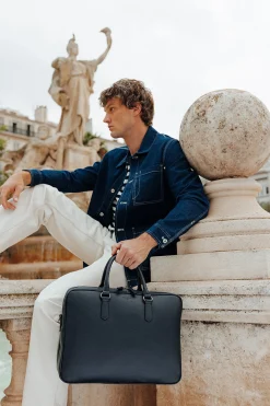Hexagona Document Holder<Briefcase - 15" & A4 - Leather