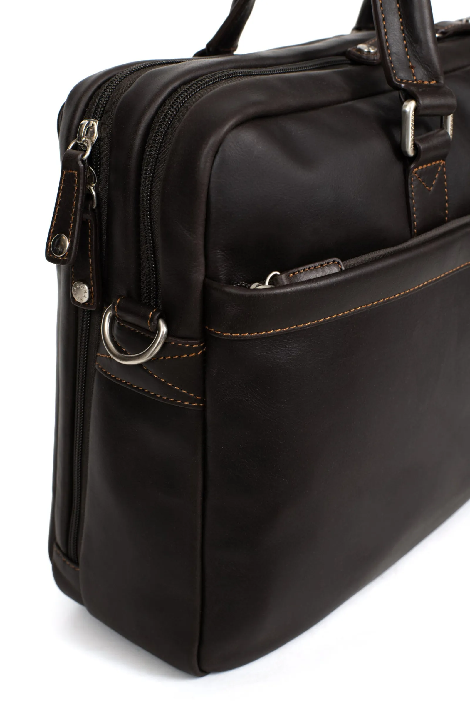 Hexagona Document Holder<Briefcase - 17" & A4 - Leather
