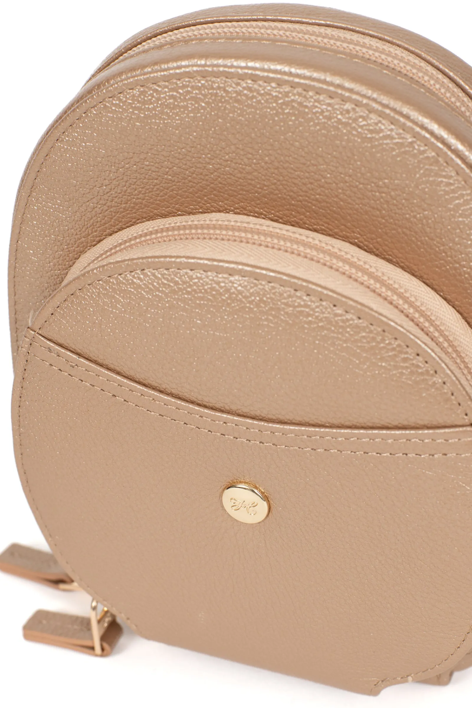 Women Hexagona Pouch & Belt Bag<Cellphone purse with card holder - RFID blocking - Leather
