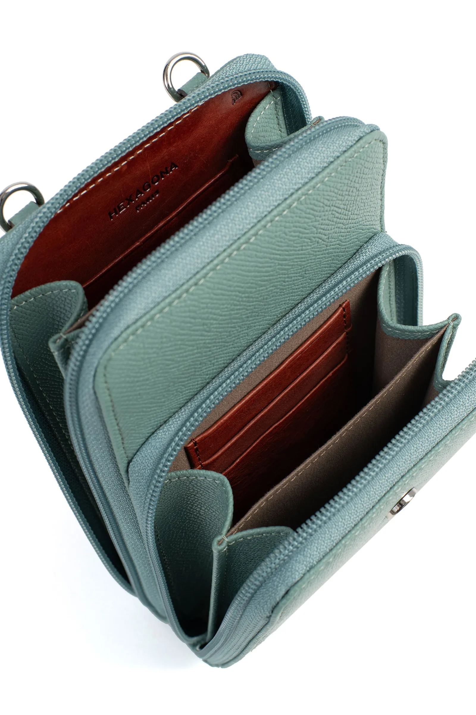 Women Hexagona Card Holder|Pouch & Belt Bag<Cellphone purse with card holder - RFID blocking