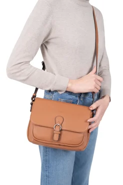 Women Hexagona Shoulder Bag<Crossbody bag - Leather