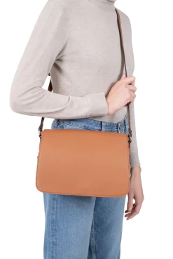Women Hexagona Shoulder Bag<Crossbody bag - Leather