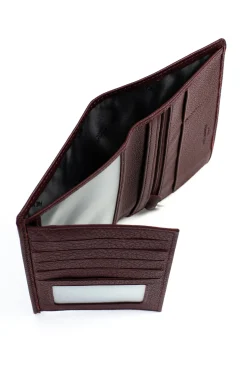 Women Hexagona Wallet<European wallet - 2 flaps - Leather