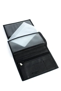 Women Hexagona Wallet<European wallet - 2 flaps - Leather