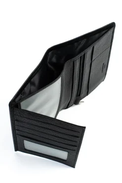 Women Hexagona Wallet<European wallet - 2 flaps - Leather