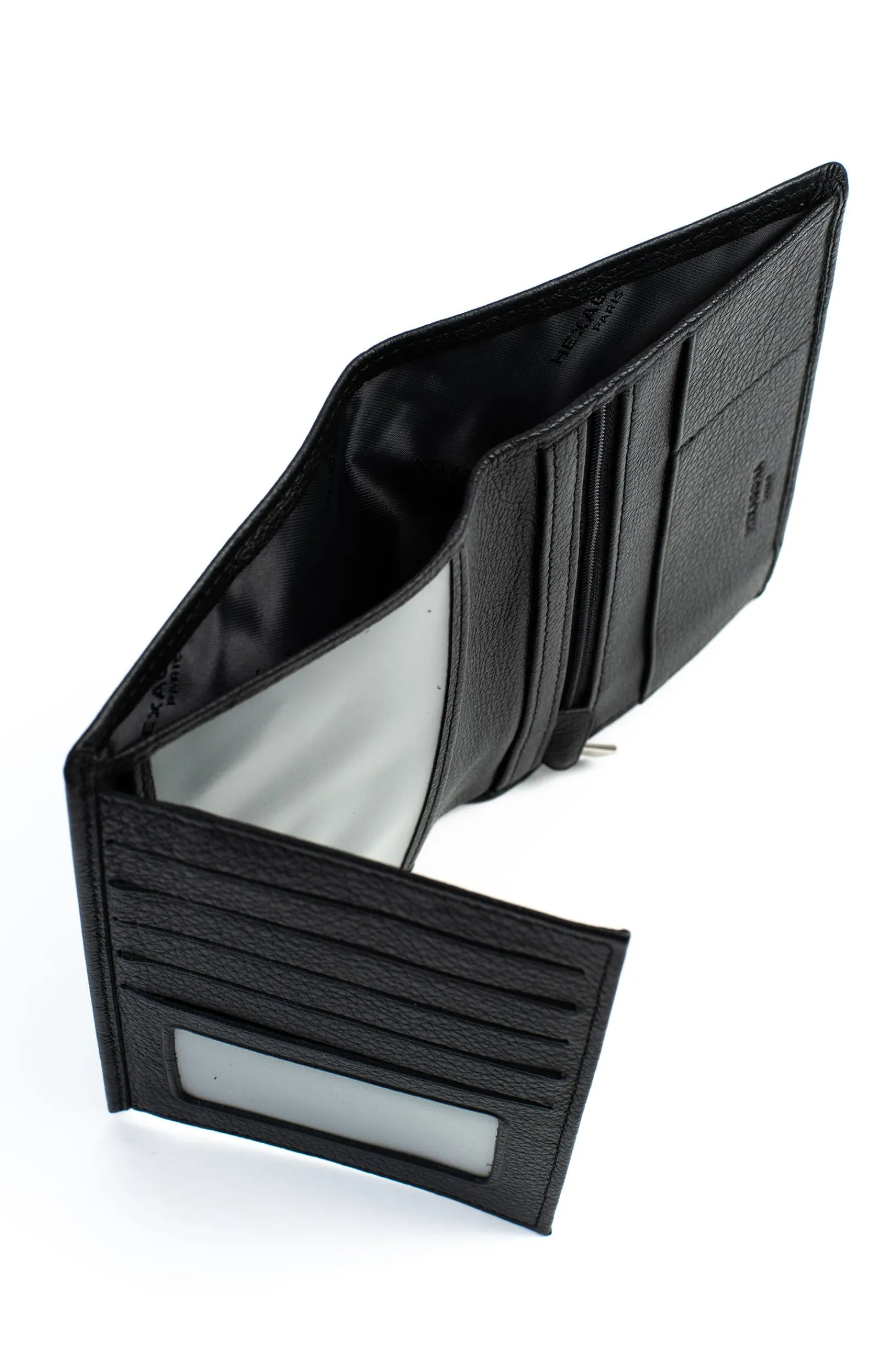 Women Hexagona Wallet<European wallet - 2 flaps - Leather