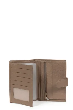Women Hexagona Wallet<European wallet - 2 flaps - Leather