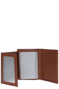 Women Hexagona Card Holder|Card Holder<European wallet - 3 flaps - RFID Stop - Leather