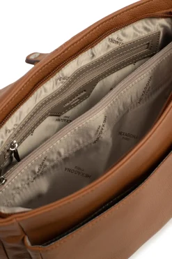 Women Hexagona Shoulder Bag<Game bag - Leather
