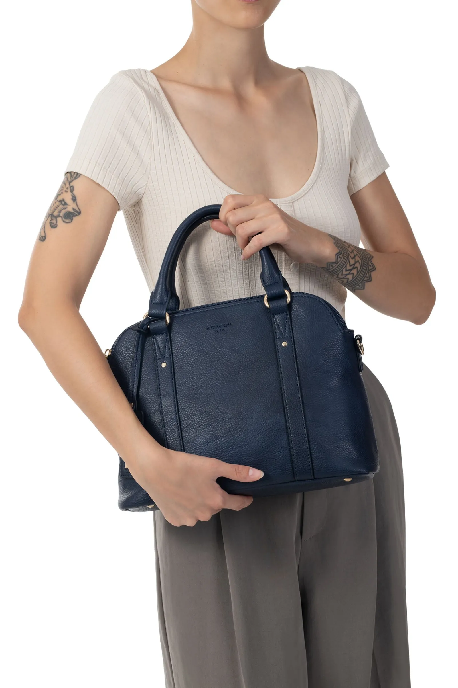 Women Hexagona Handbag<Handbag with 2 handles