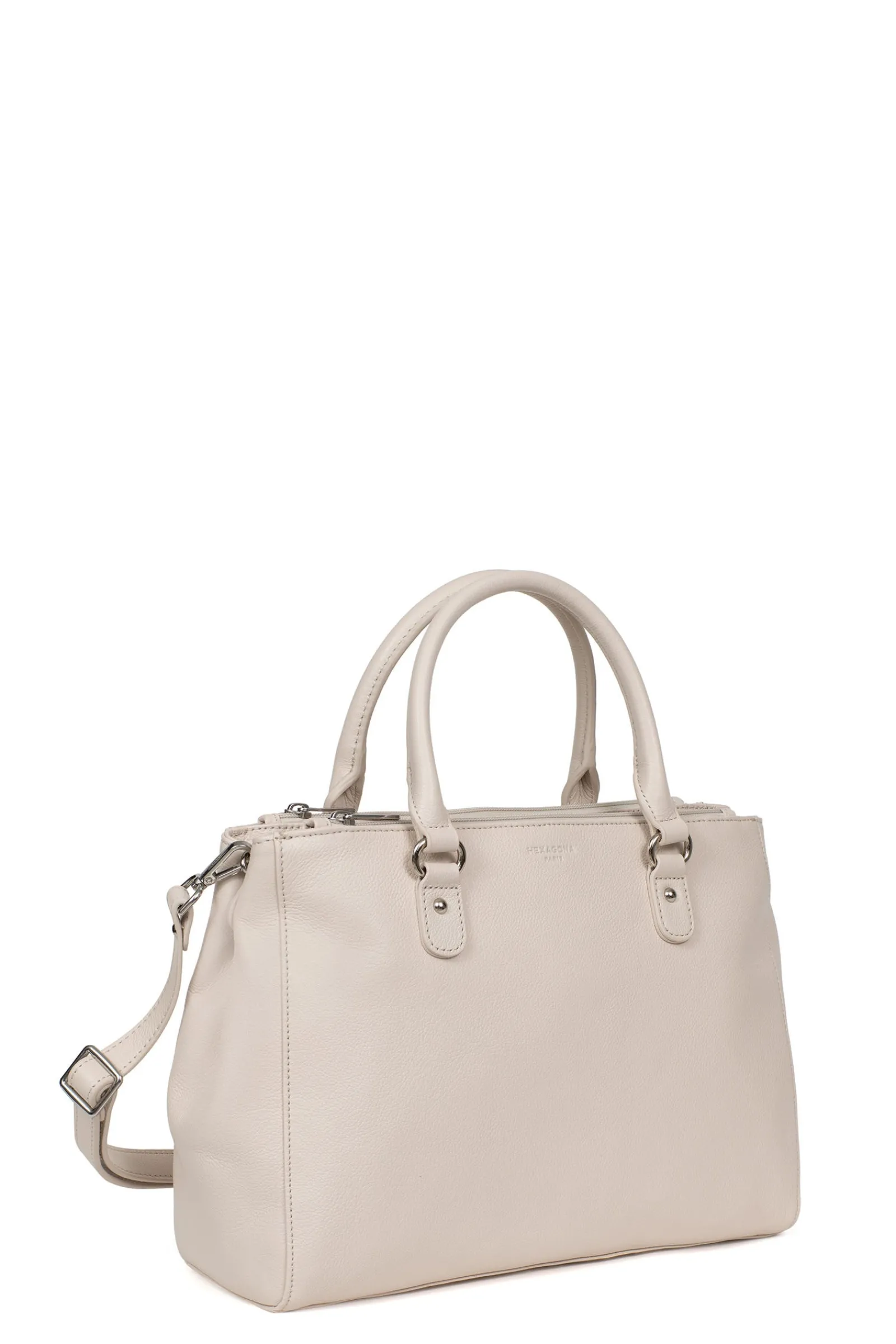 Women Hexagona Handbag<Handbag with 2 handles - A4 - Leather