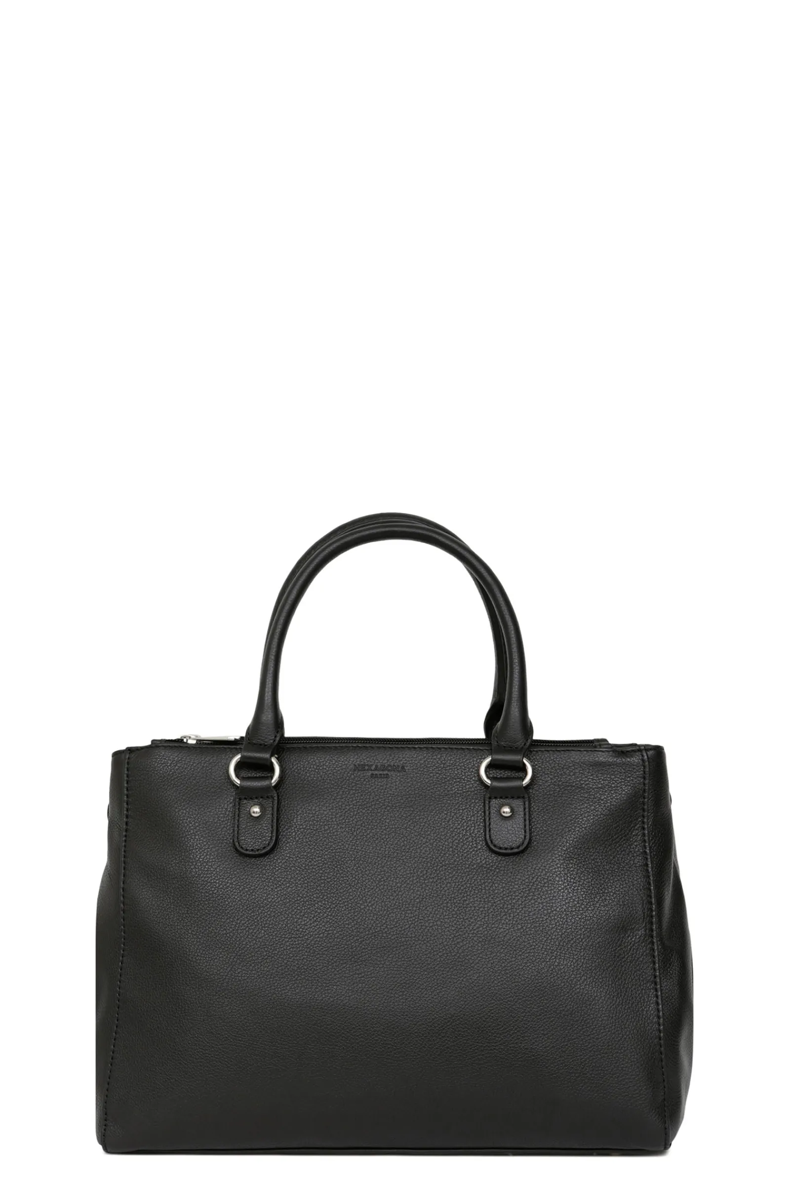 Women Hexagona Handbag<Handbag with 2 handles - A4 - Leather