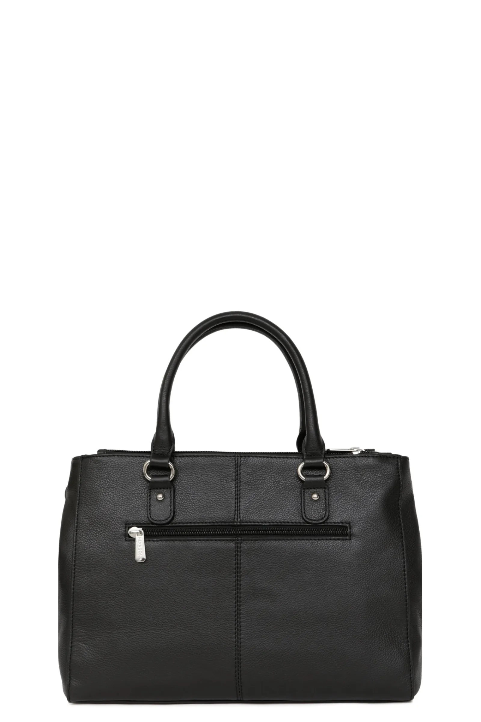 Women Hexagona Handbag<Handbag with 2 handles - A4 - Leather
