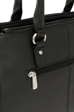 Women Hexagona Handbag<Handbag with 2 handles - A4 - Leather