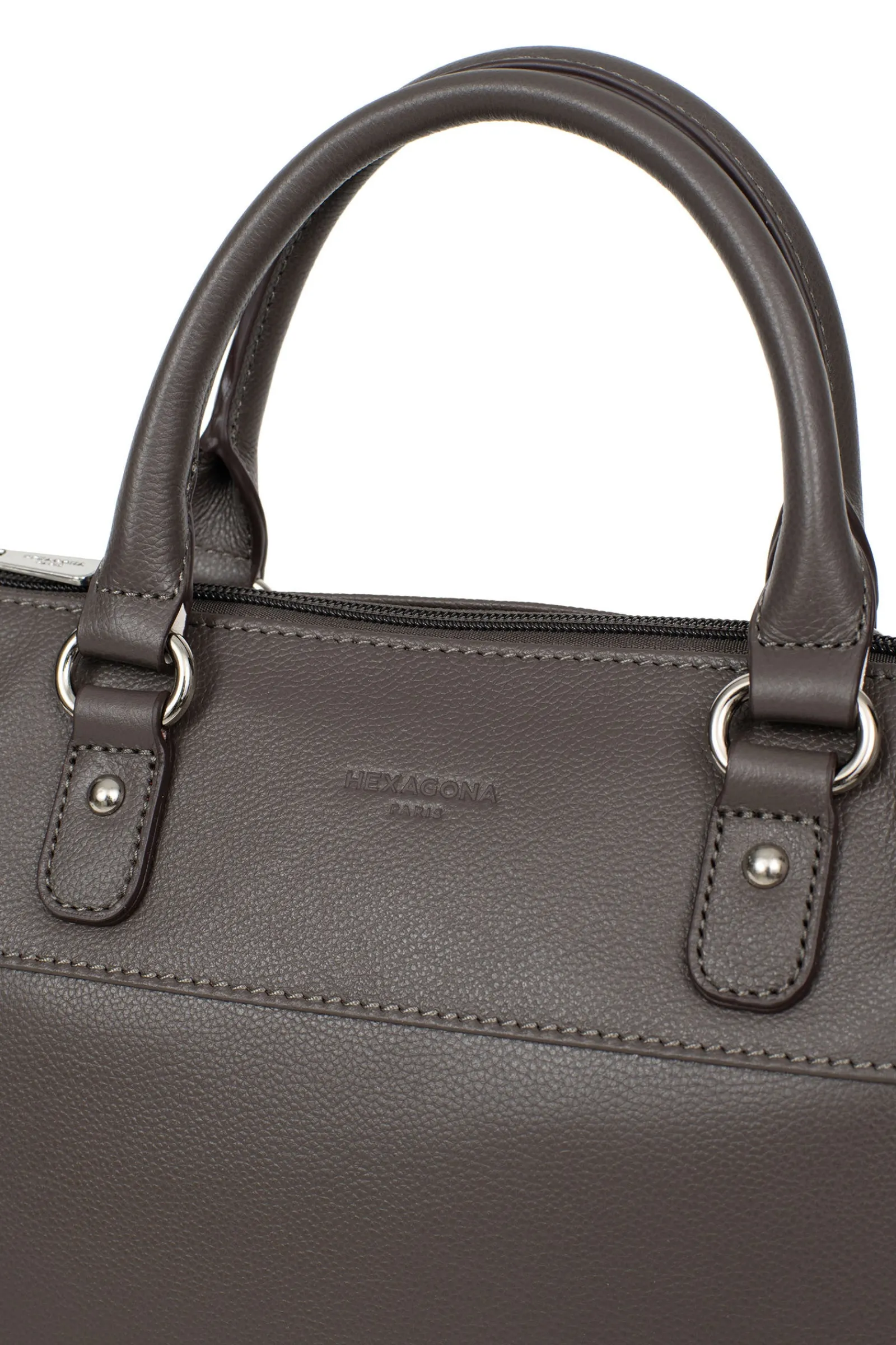 Women Hexagona Handbag<Handbag with 2 handles - Leather