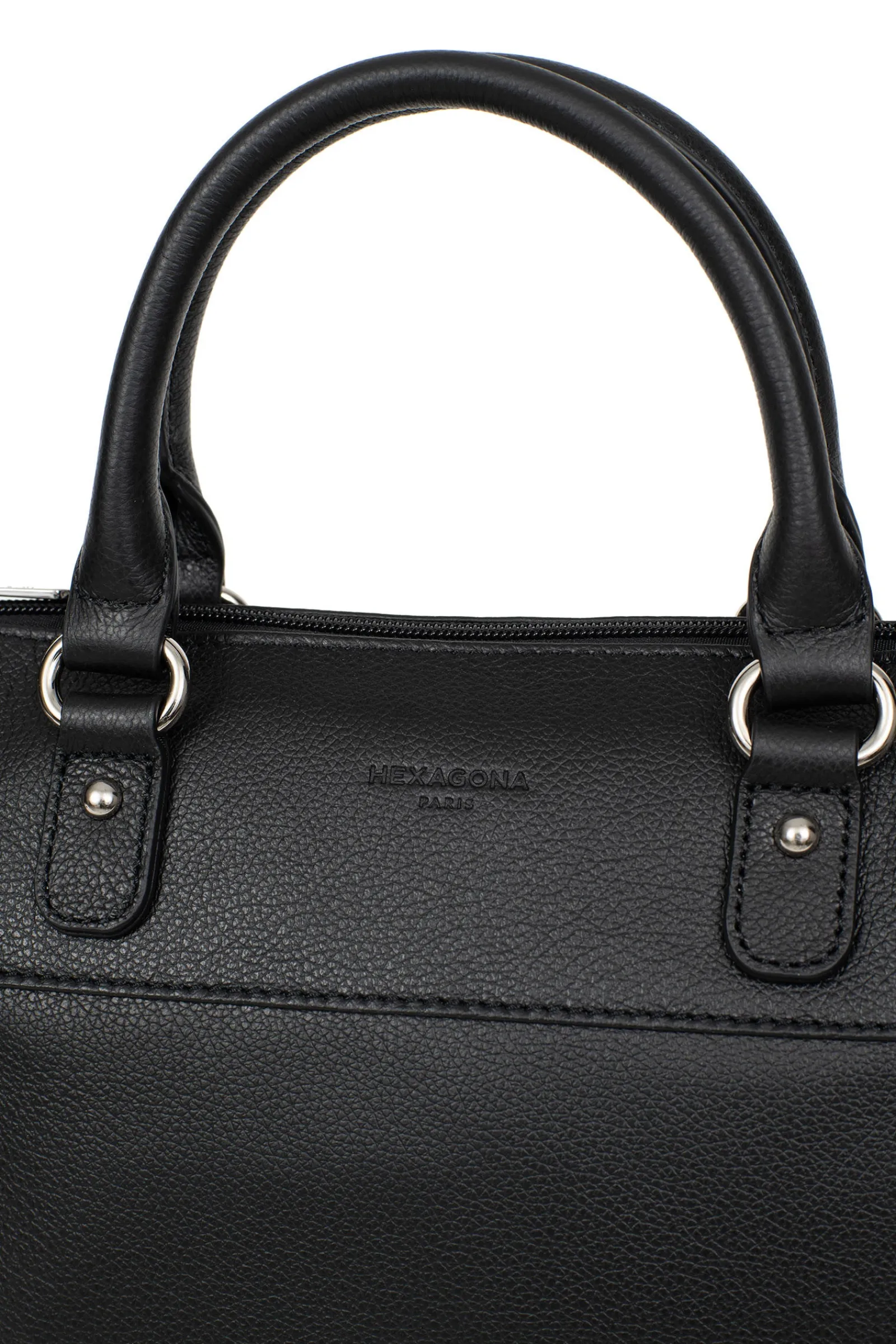 Women Hexagona Handbag<Handbag with 2 handles - Leather