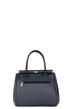 Women Hexagona Handbag<Handbag with 2 handles - Leather