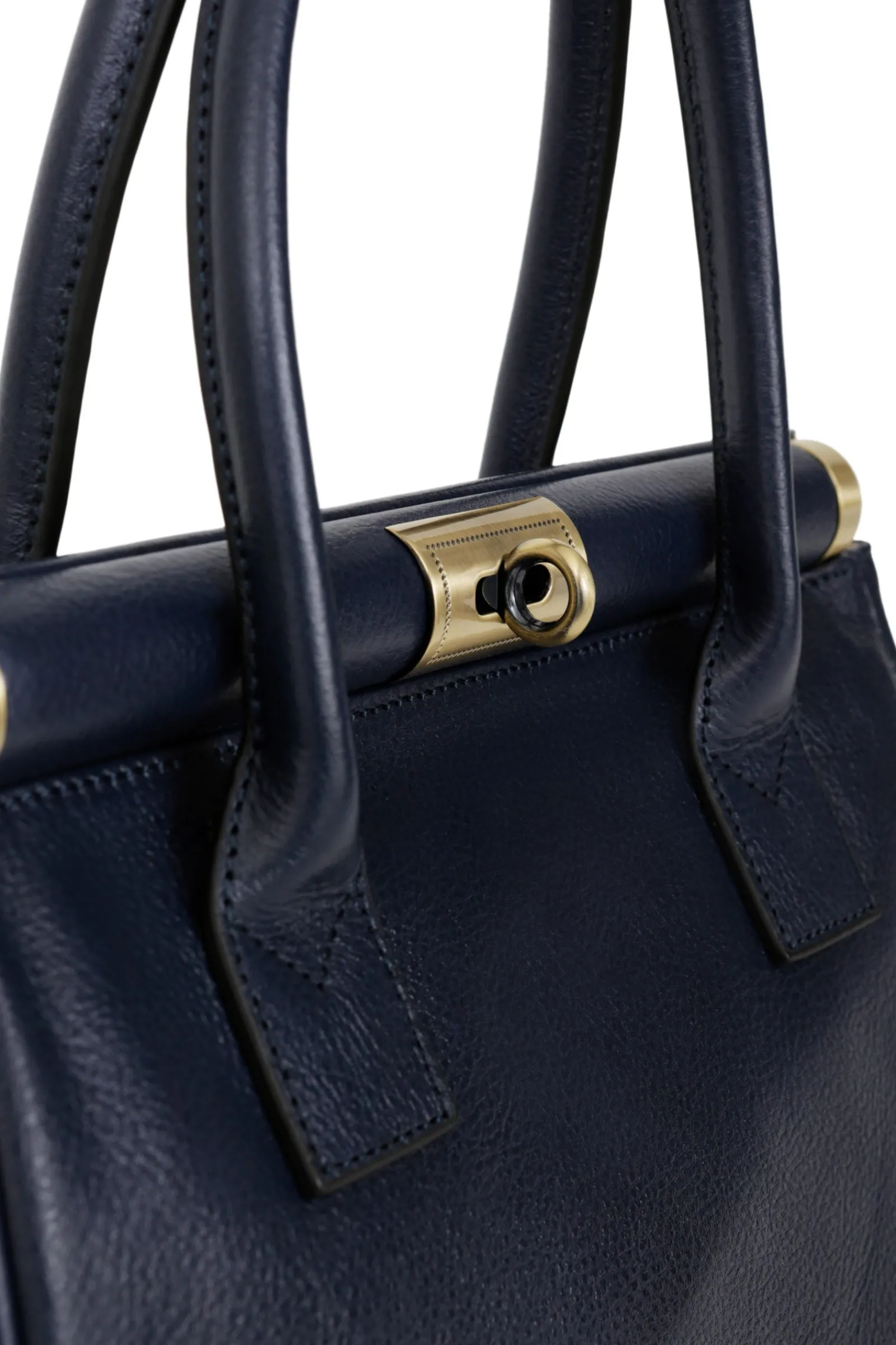Women Hexagona Handbag<Handbag with 2 handles - Leather