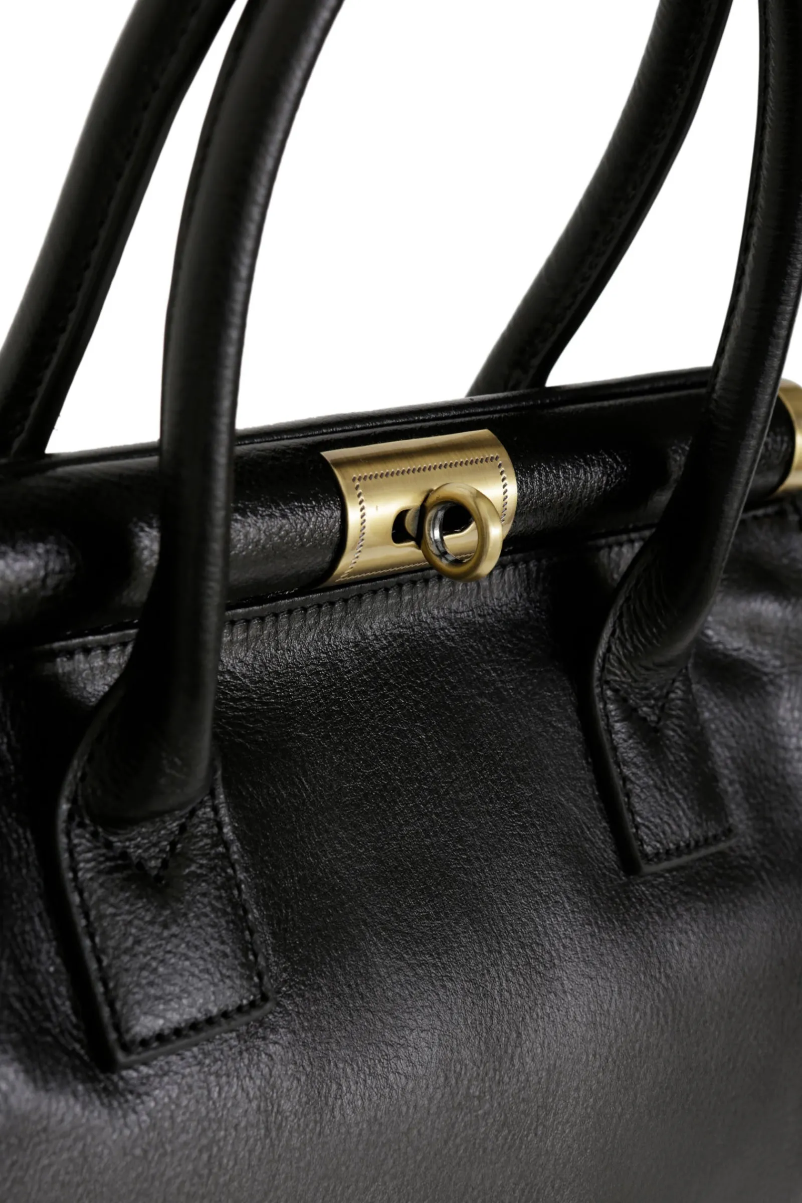 Women Hexagona Handbag<Handbag with 2 handles - Leather