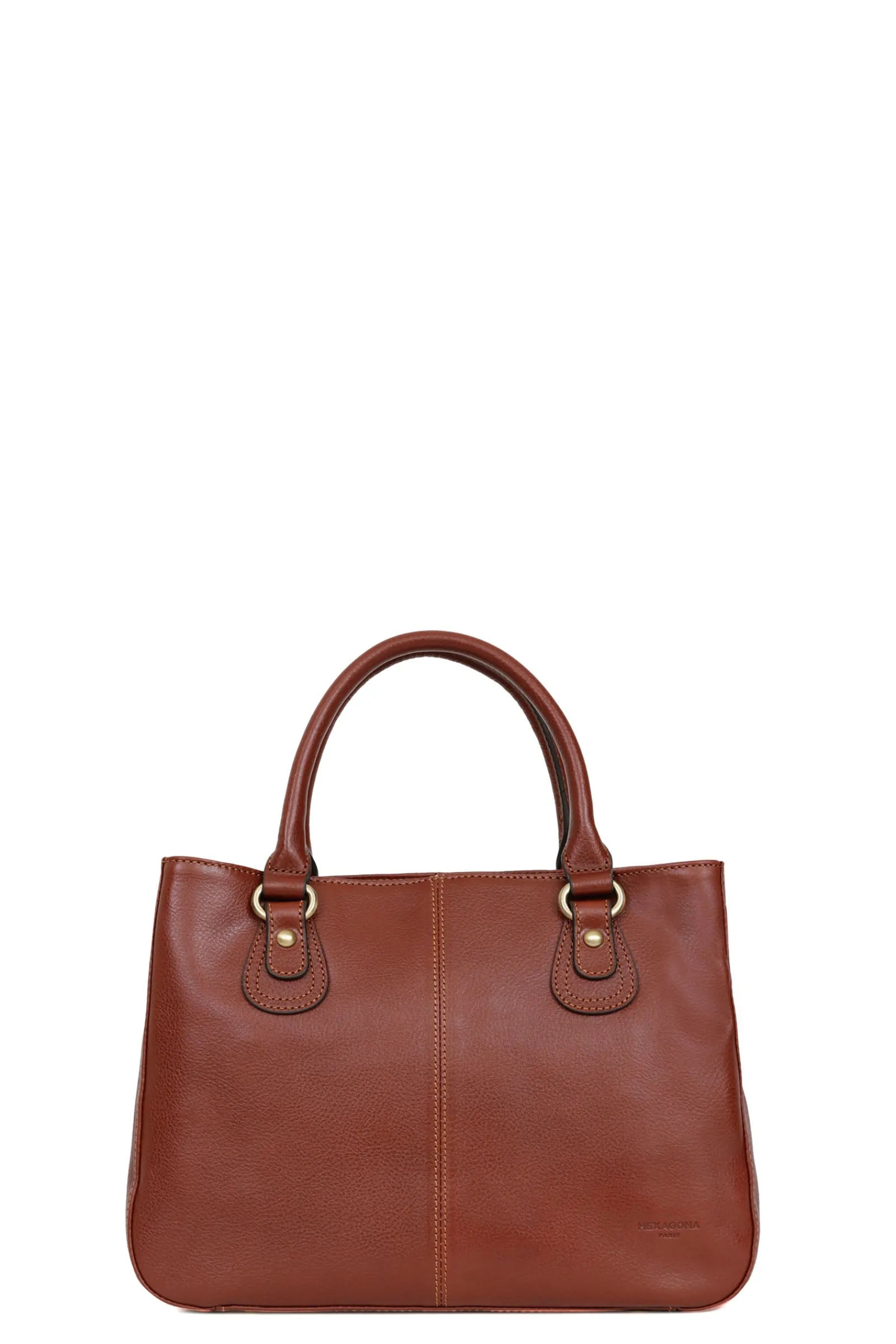 Women Hexagona Handbag<Handbag with 2 handles - Leather