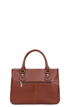 Women Hexagona Handbag<Handbag with 2 handles - Leather