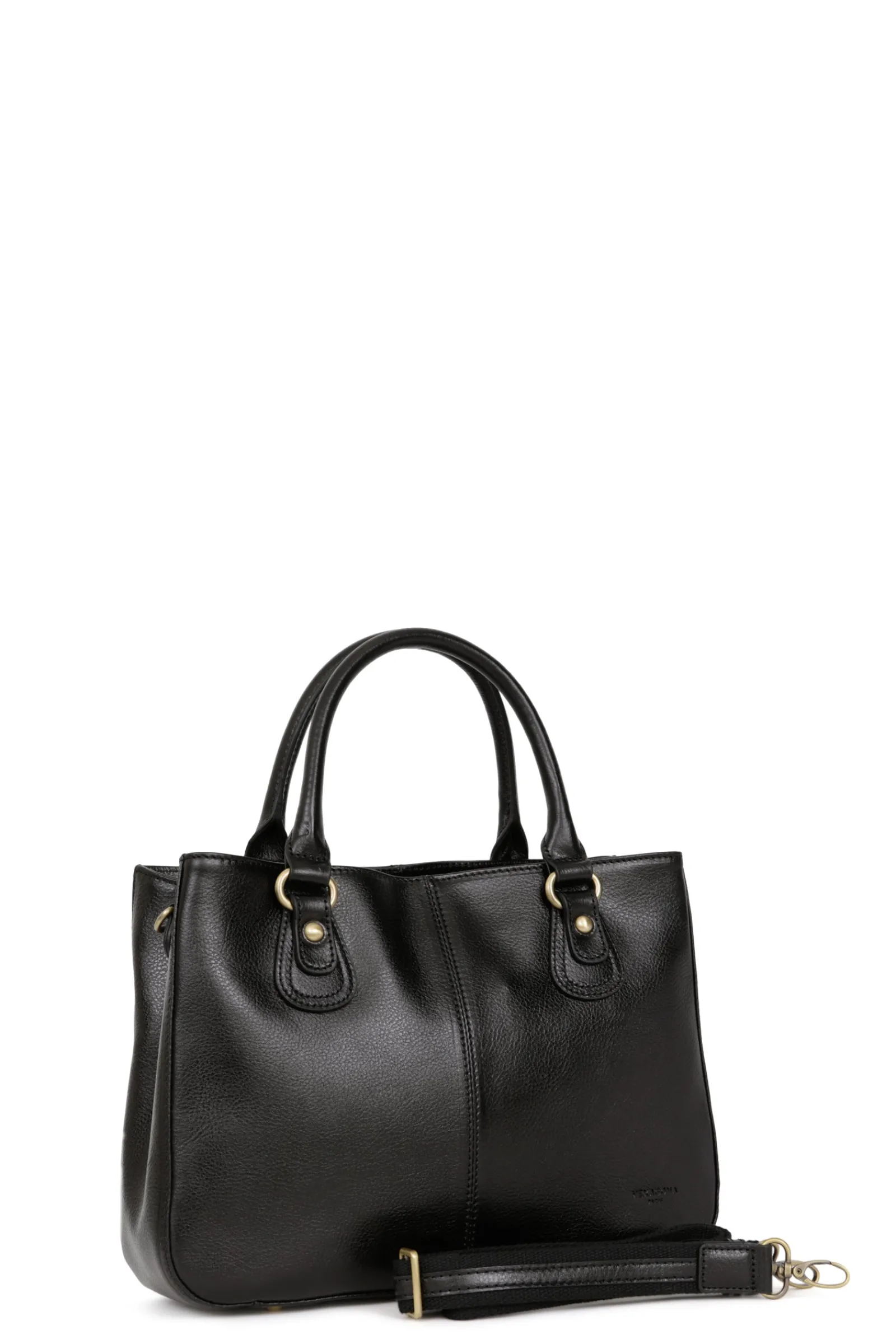 Women Hexagona Handbag<Handbag with 2 handles - Leather