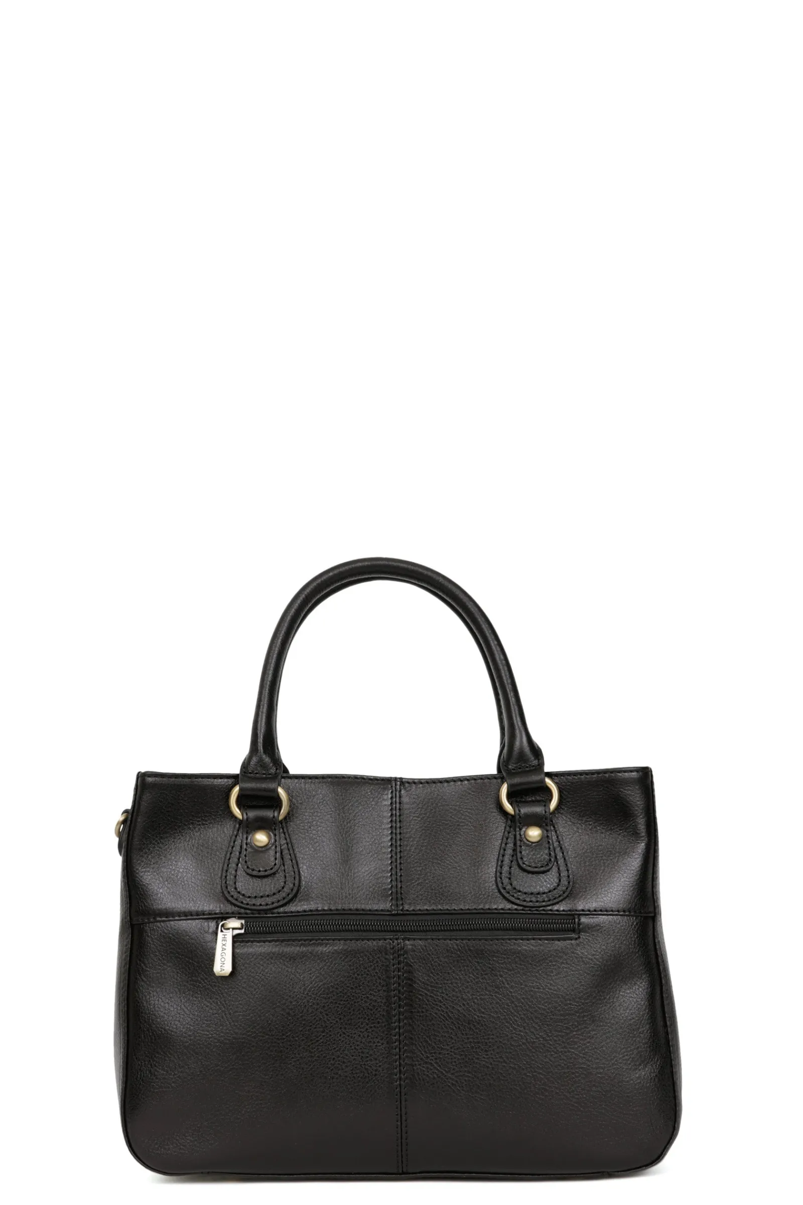 Women Hexagona Handbag<Handbag with 2 handles - Leather