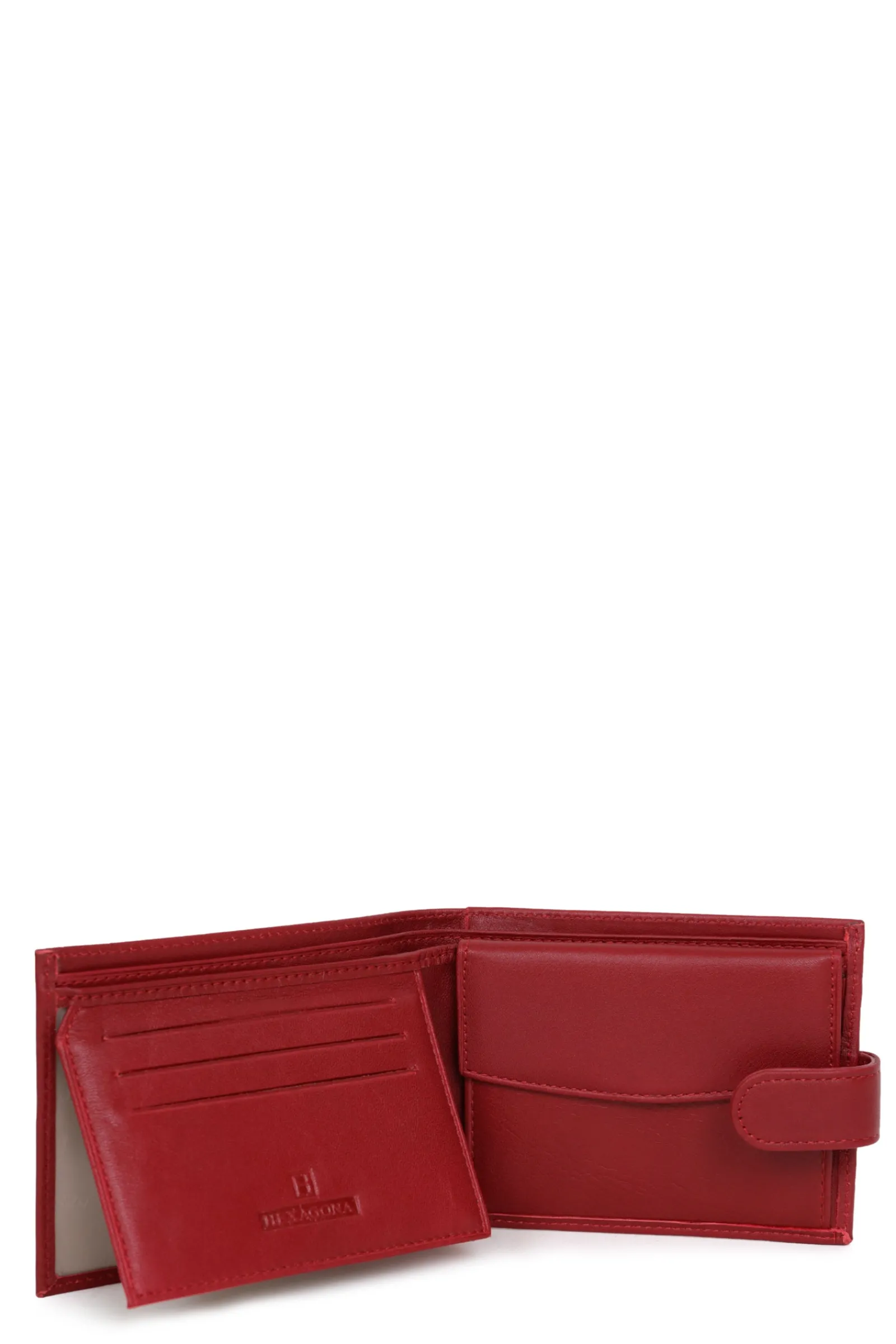 Women Hexagona Wallet<Italian wallet - 2 flaps - Leather
