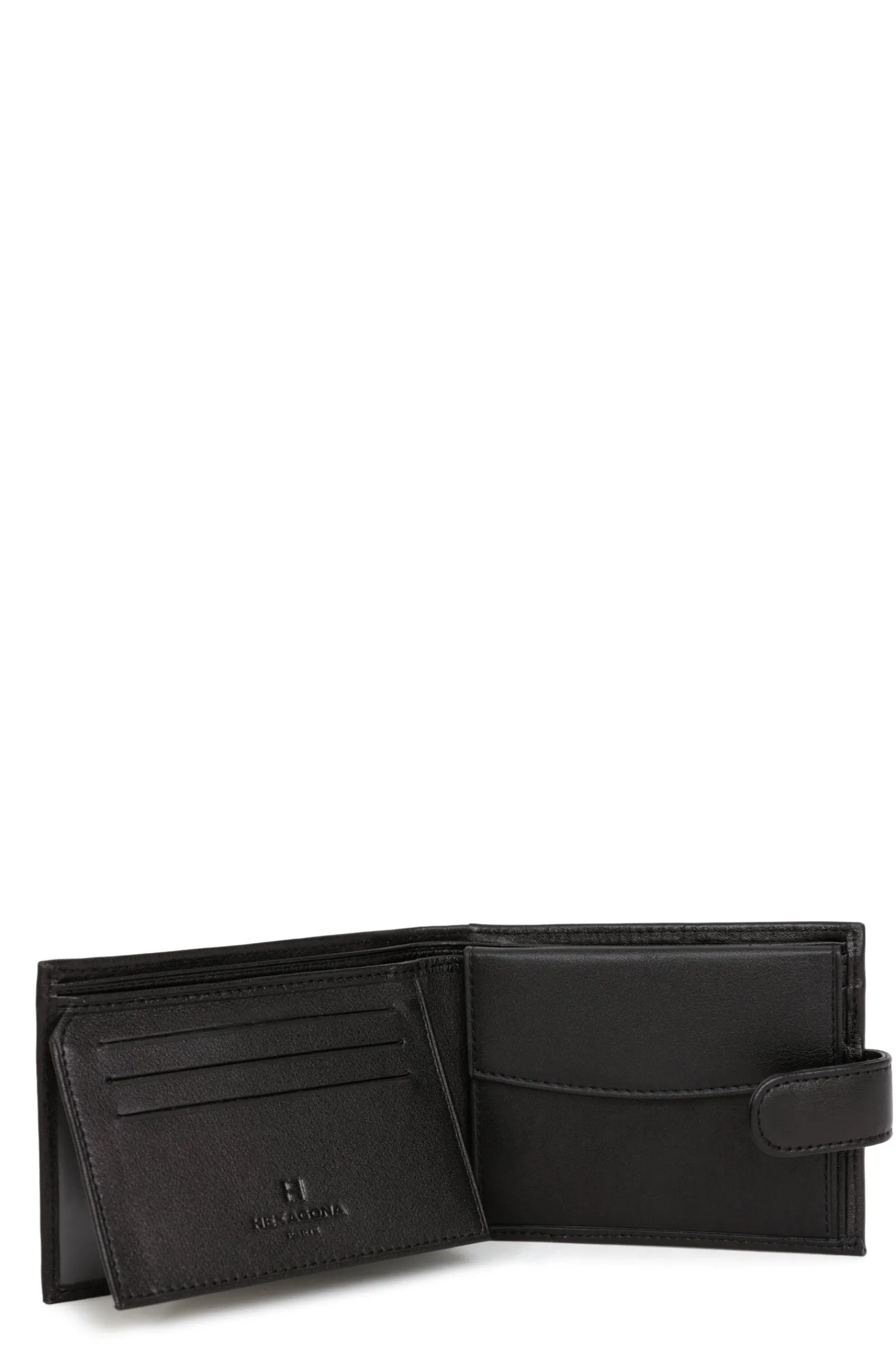 Women Hexagona Wallet<Italian wallet - 2 flaps - Leather