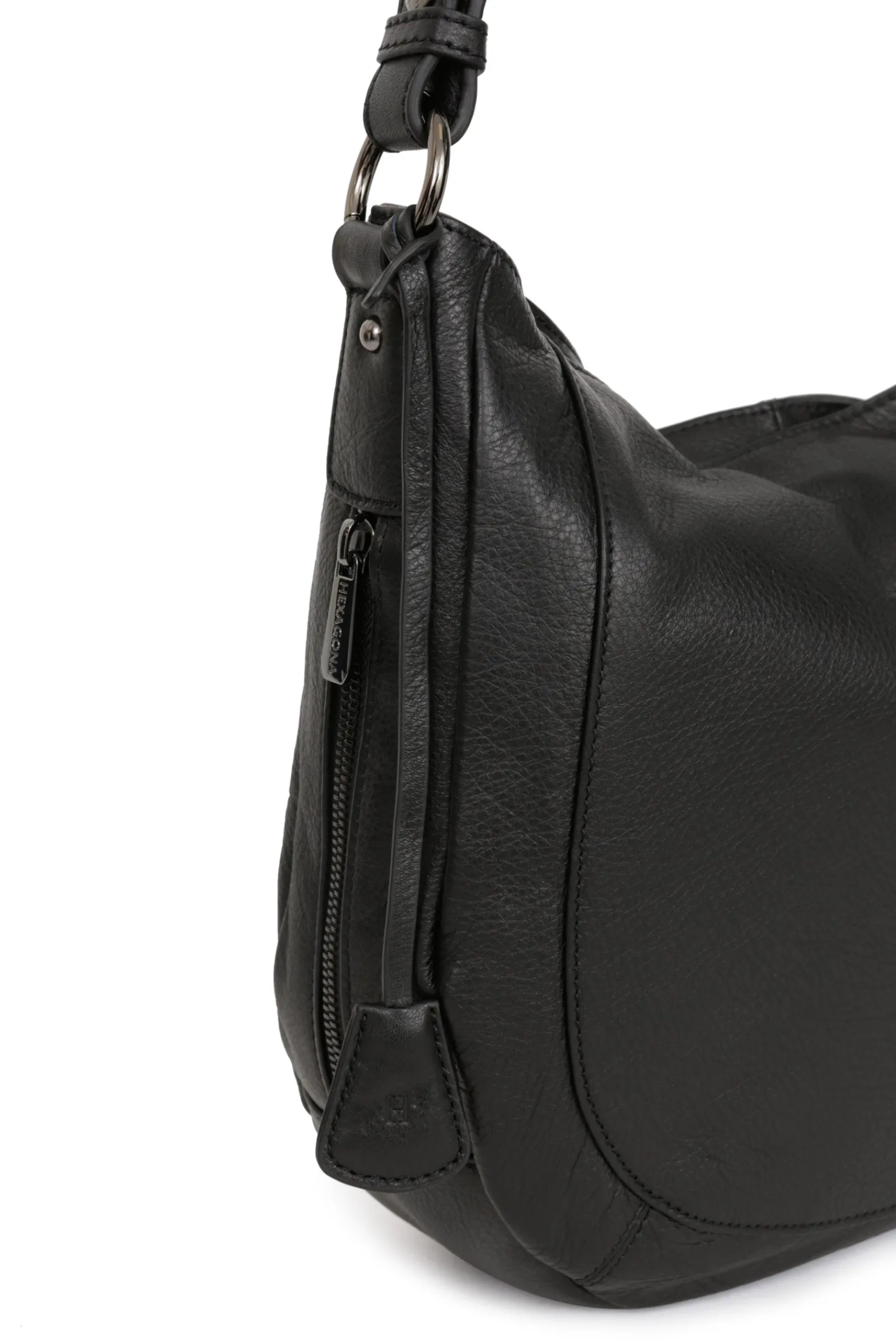 Women Hexagona Shoulder Bag<Messenger bag - Leather