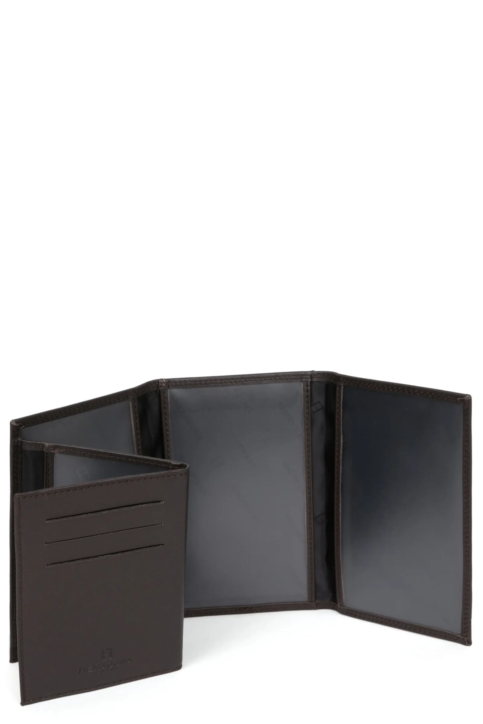 Hexagona Paper Holder & Money Clip<Paper holder - 3 flaps - RFID stop - Leather