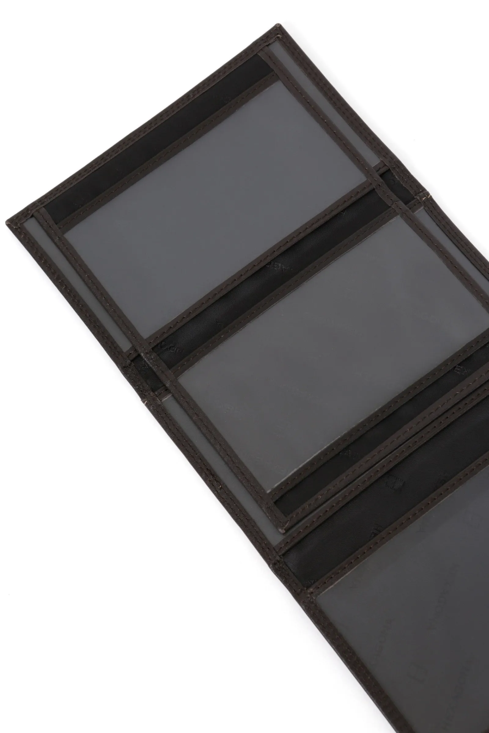 Hexagona Paper Holder & Money Clip<Paper holder - 3 flaps - RFID stop - Leather