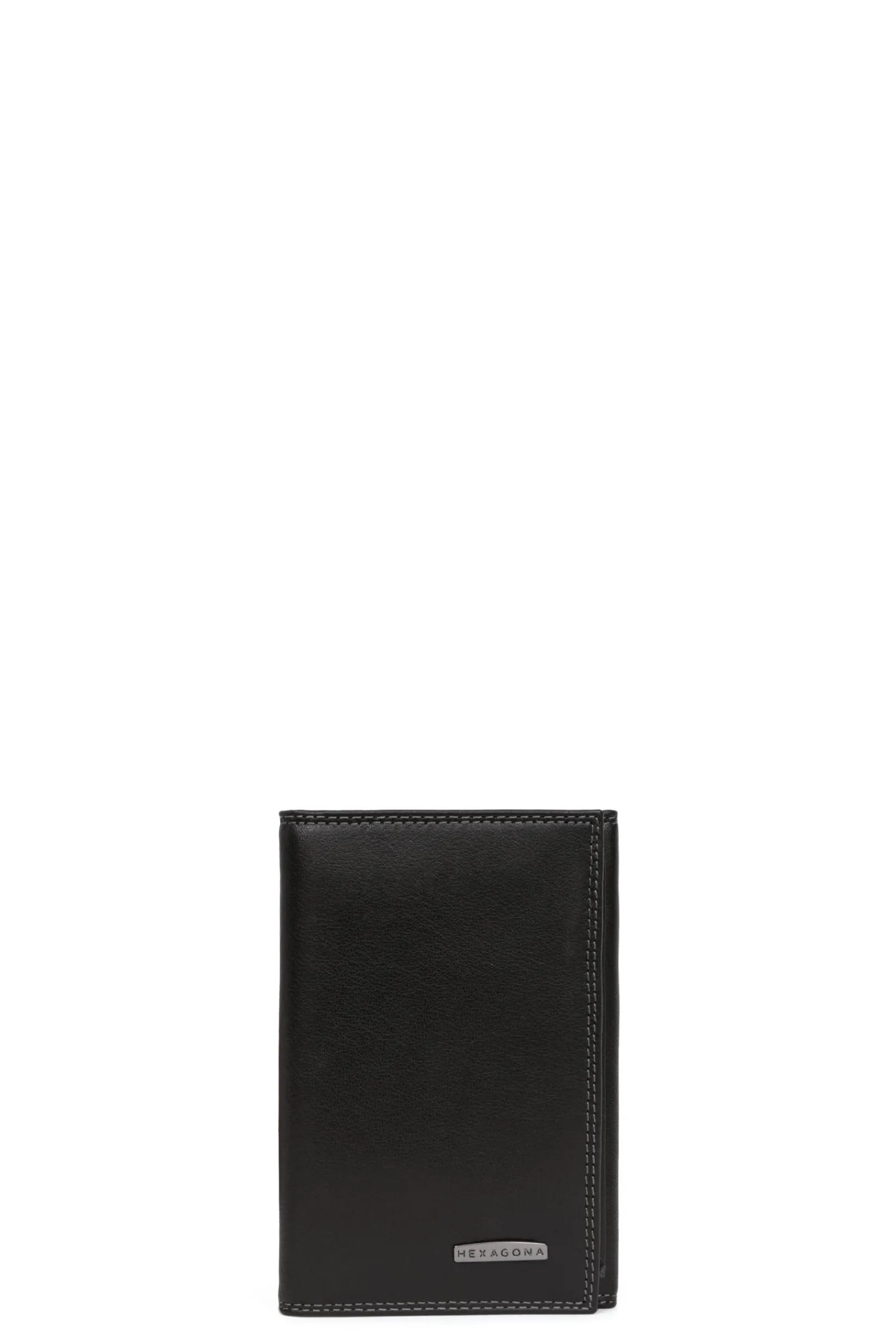 Hexagona Paper Holder & Money Clip<Paper holder - 3 flaps - RFID stop - Leather