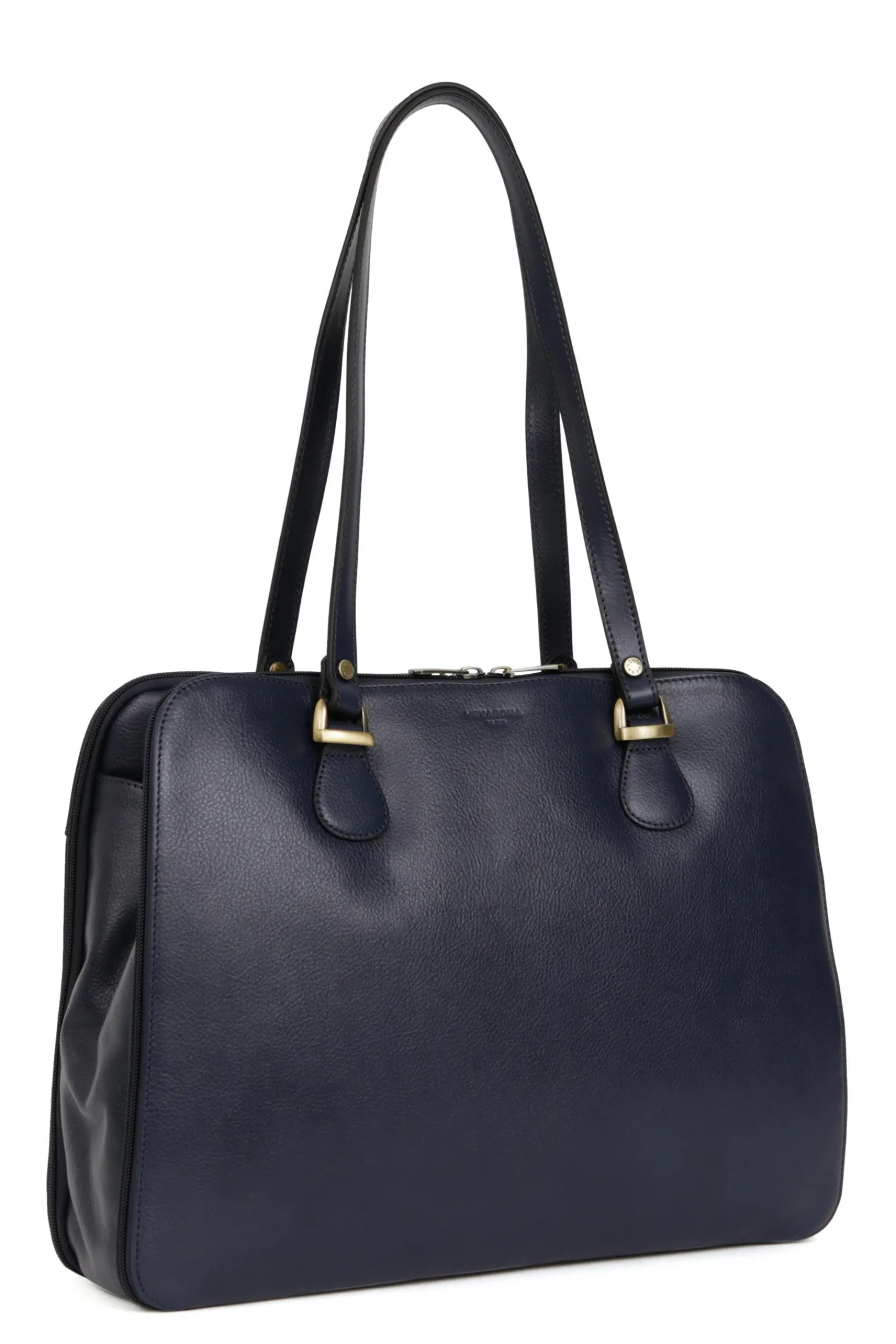 Women Hexagona Shoulder Bag<Shoulder bag with 2 handles - Tablet & A4 - Leather