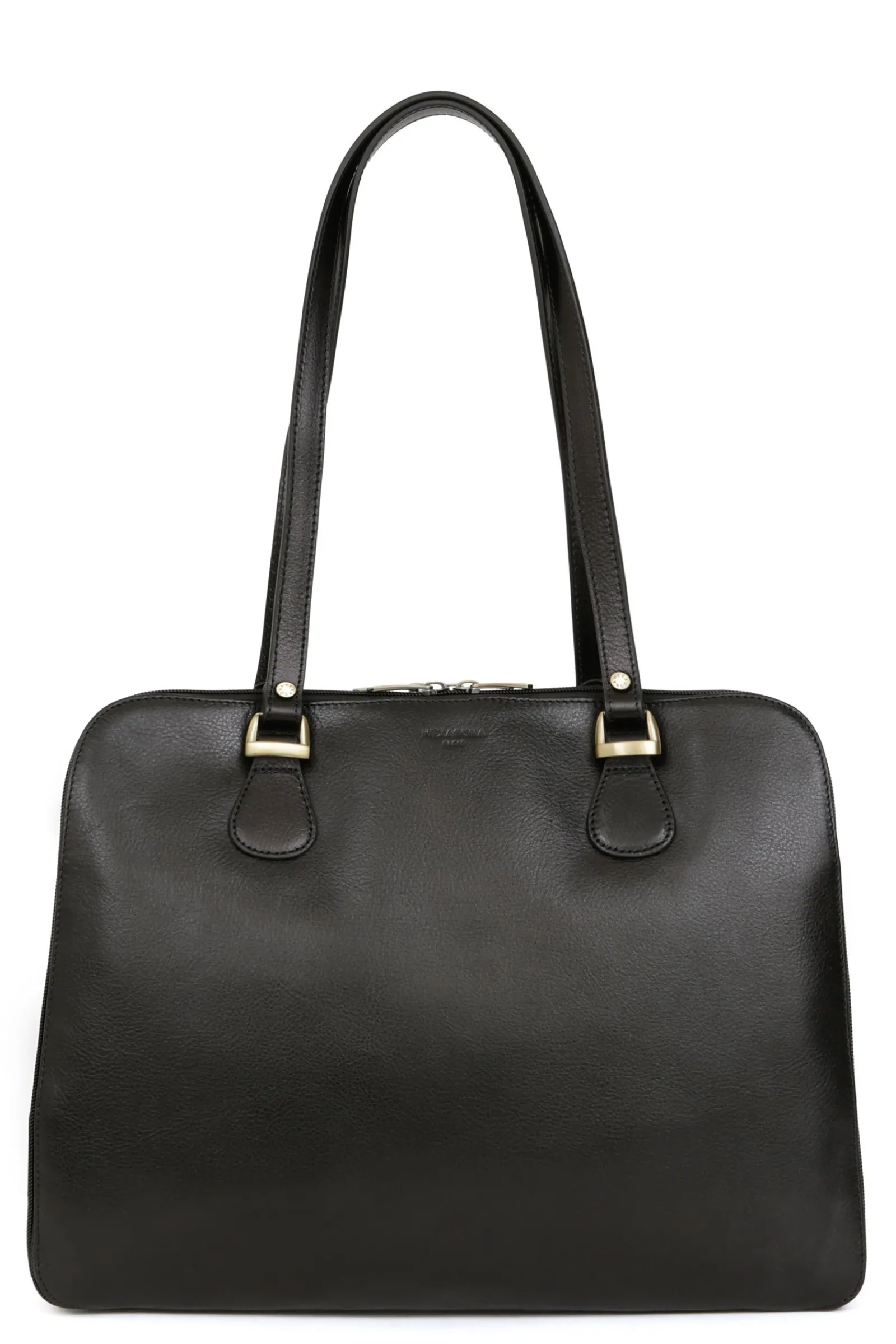 Women Hexagona Shoulder Bag<Shoulder bag with 2 handles - Tablet & A4 - Leather