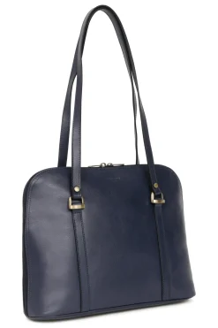 Women Hexagona Shoulder Bag<Shoulder bag with 2 handles - A4 - Leather
