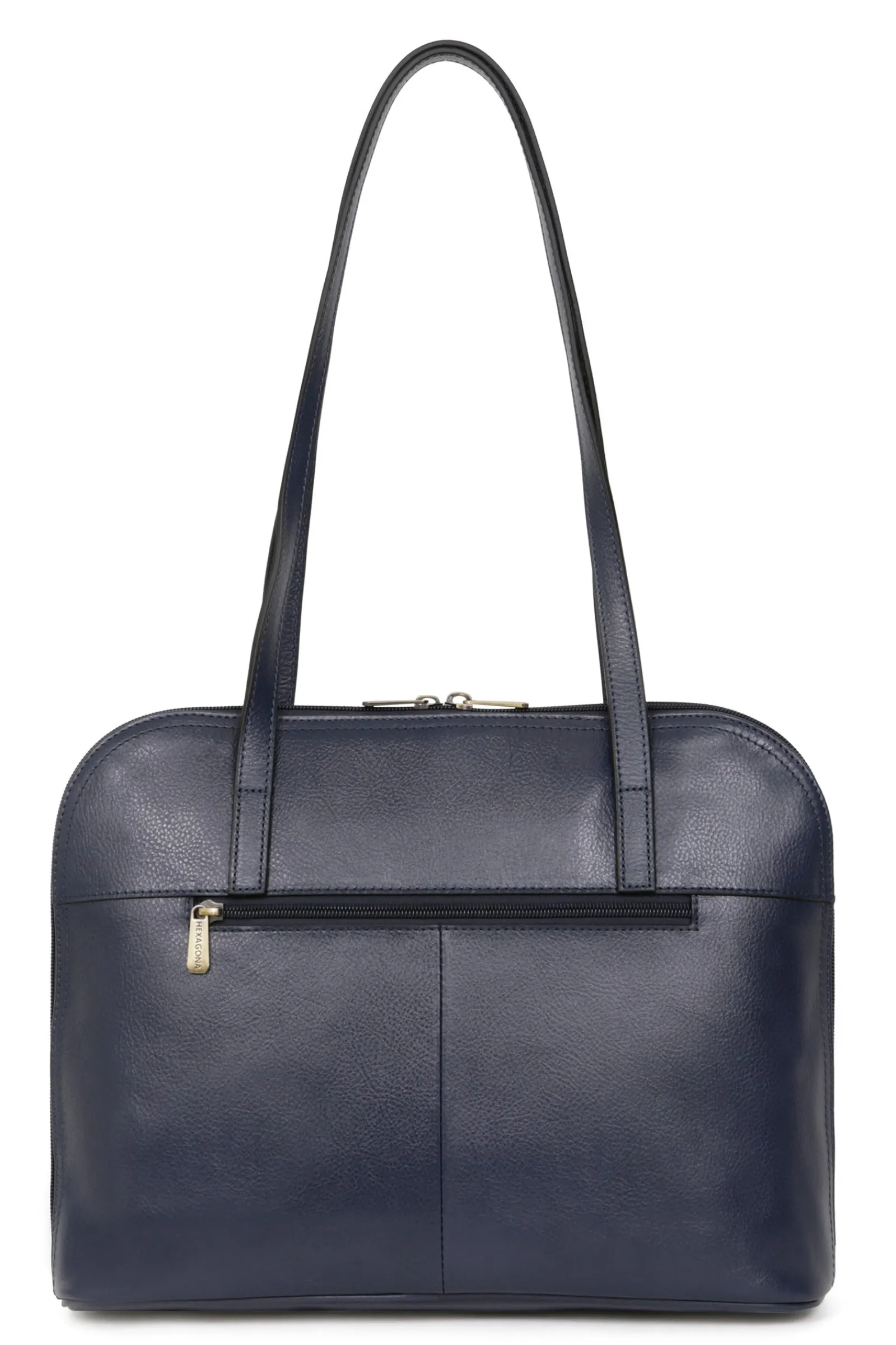 Women Hexagona Shoulder Bag<Shoulder bag with 2 handles - A4 - Leather