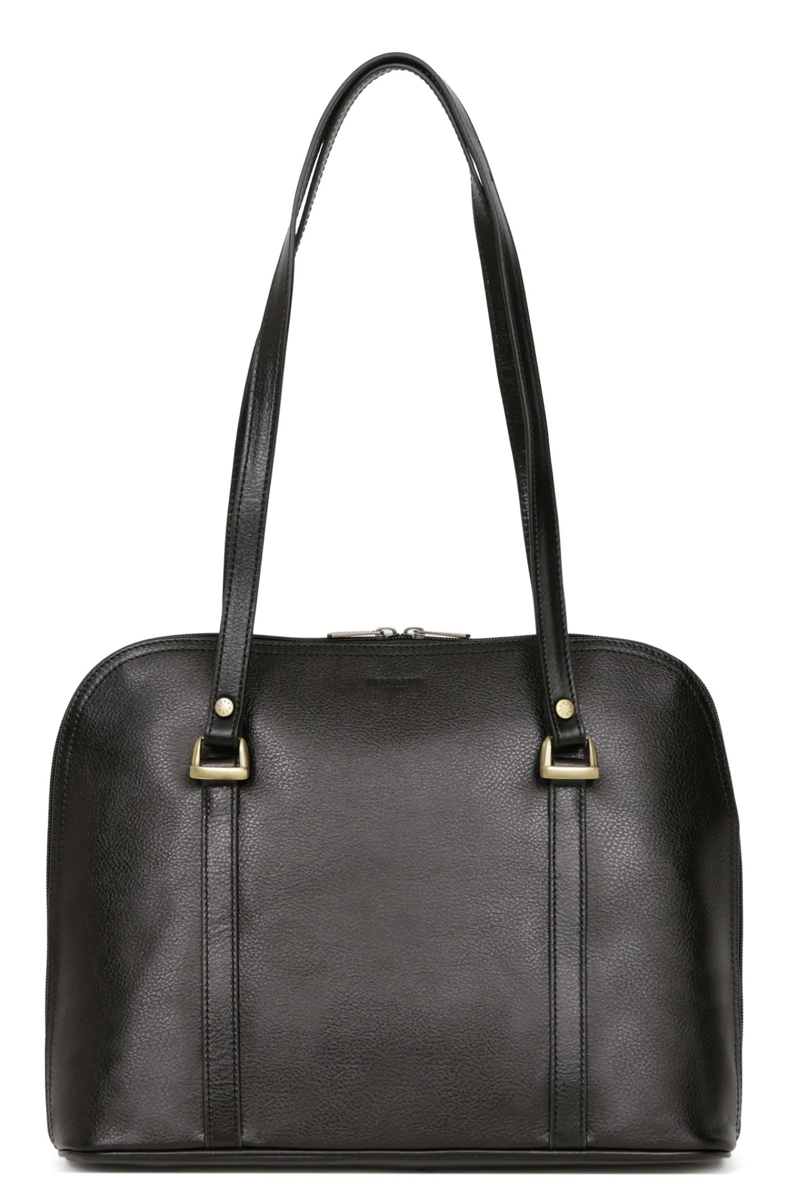 Women Hexagona Shoulder Bag<Shoulder bag with 2 handles - A4 - Leather