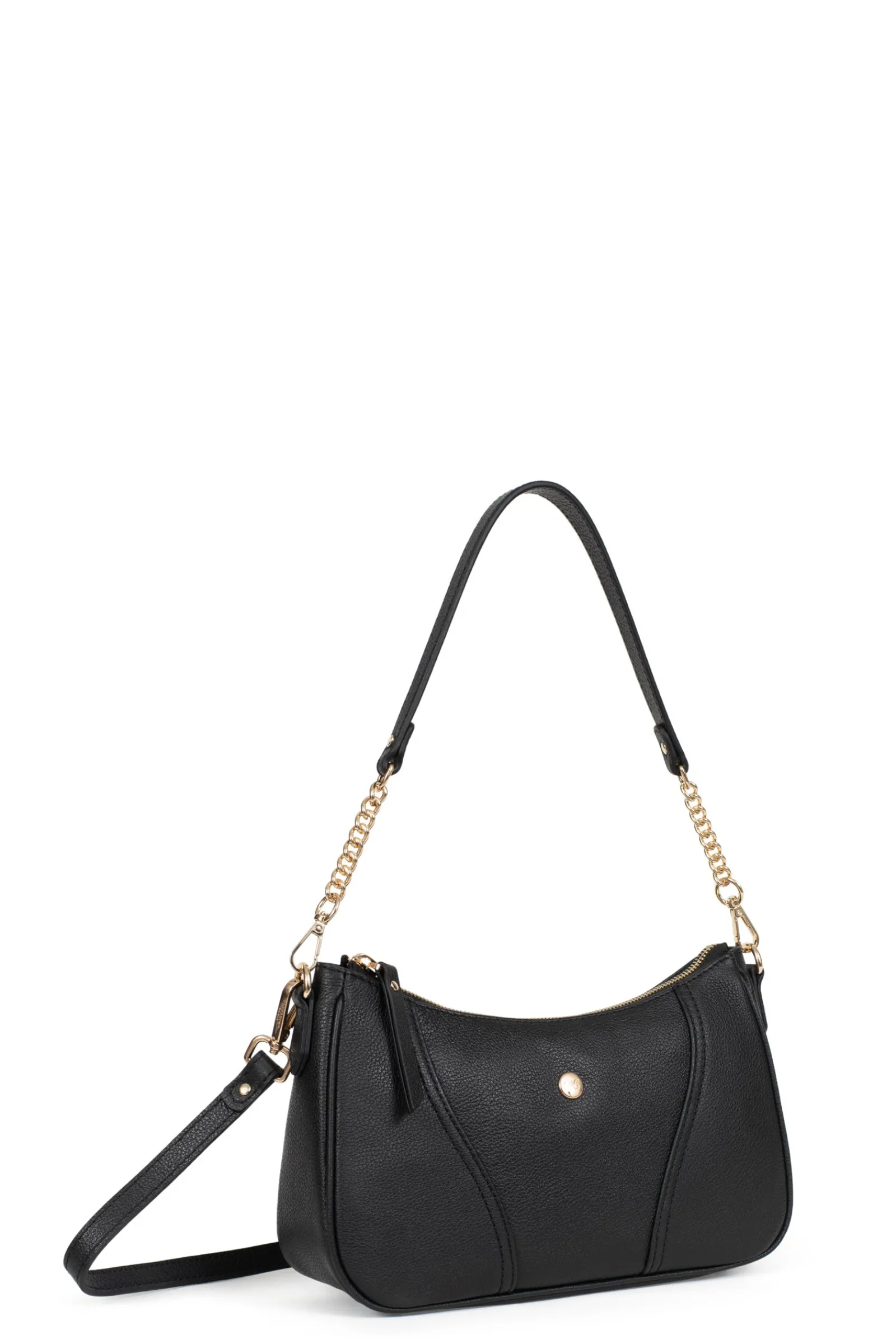 Women Hexagona Shoulder Bag<1-strapped shoulder bag - Leather