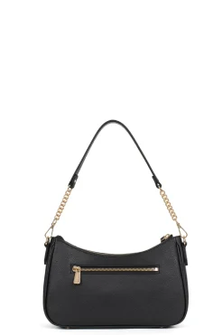 Women Hexagona Shoulder Bag<1-strapped shoulder bag - Leather