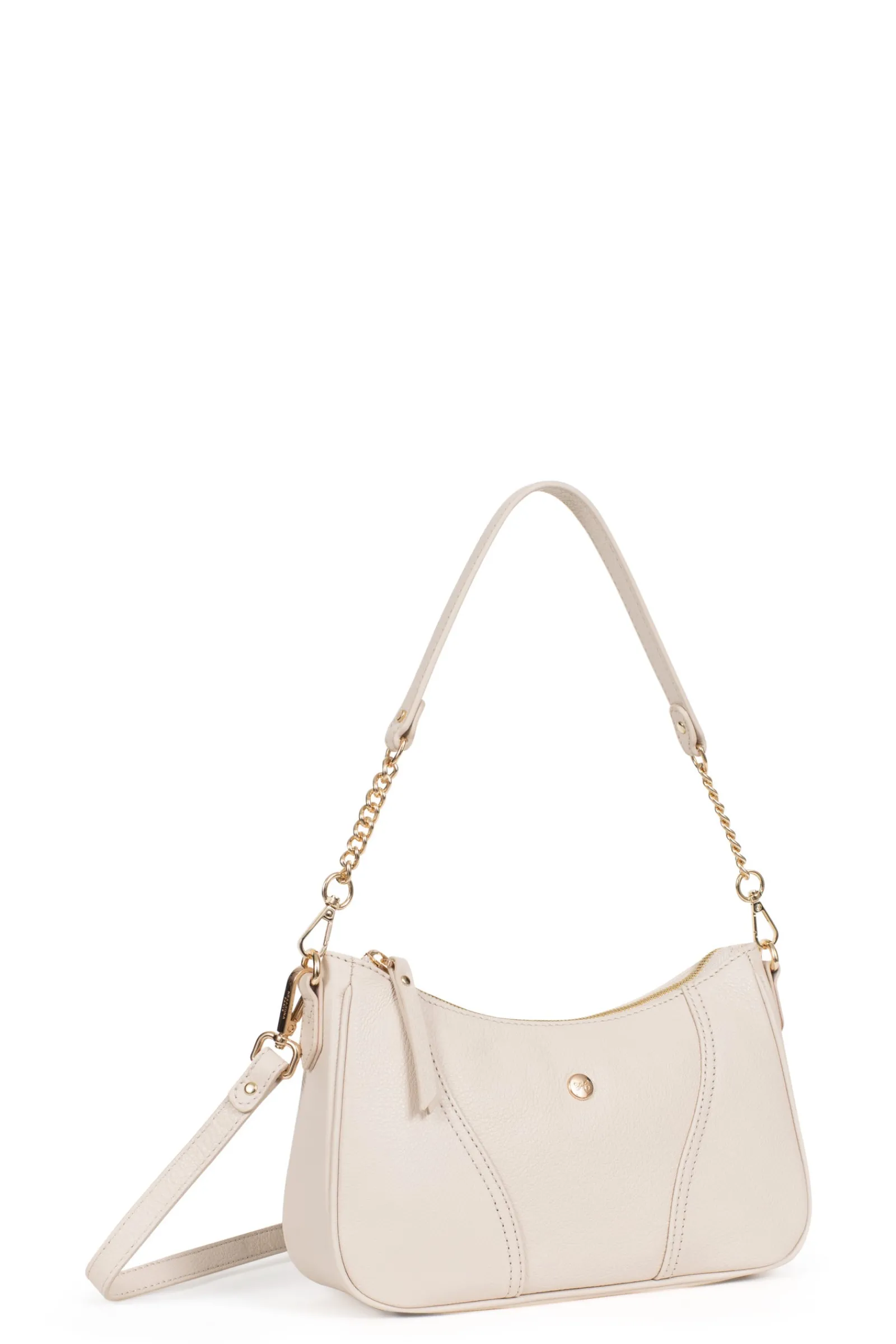 Women Hexagona Shoulder Bag<1-strapped shoulder bag - Leather