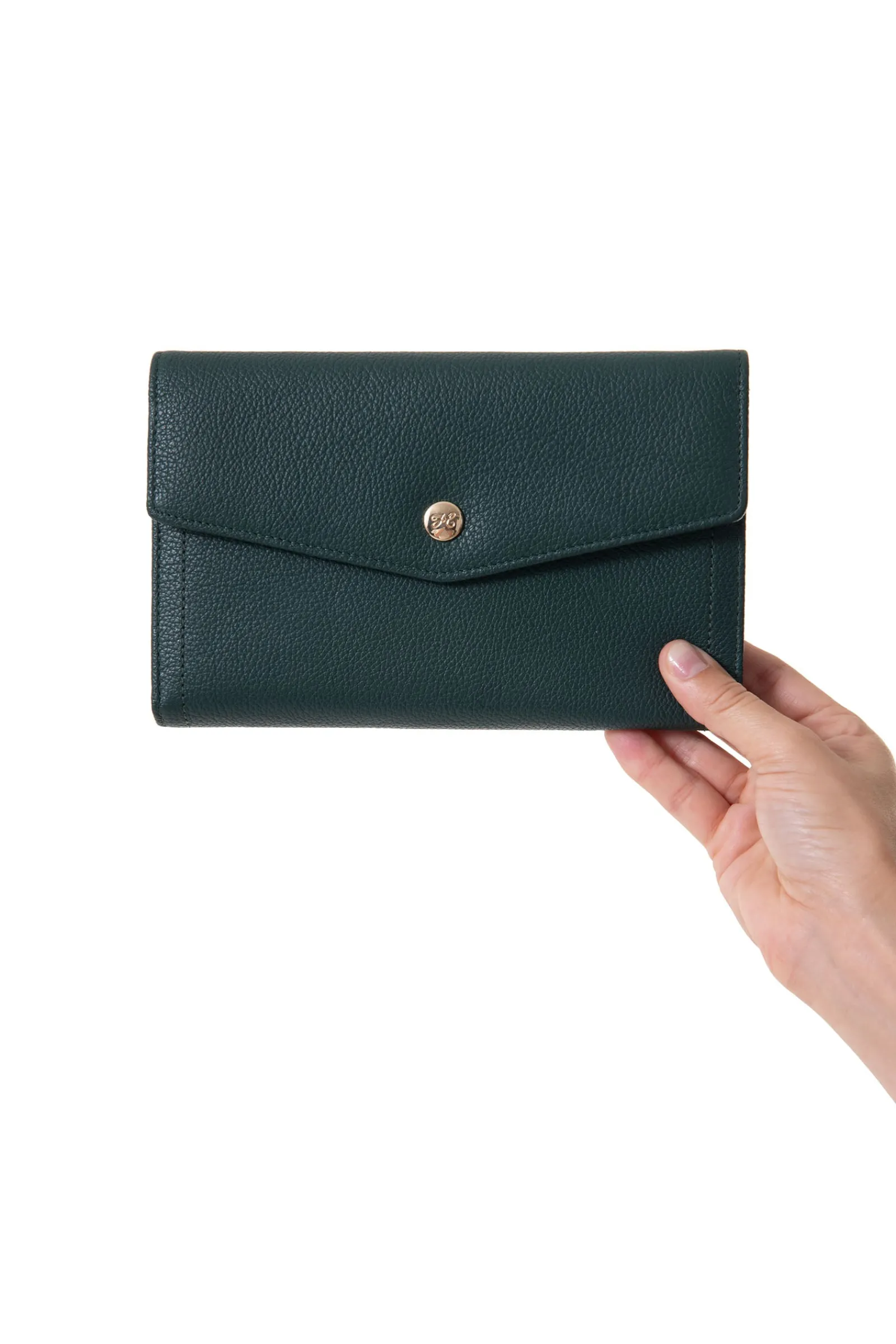 Women Hexagona Travel Companion<Travel wallet - 2 flaps - RFID blocking - Leather